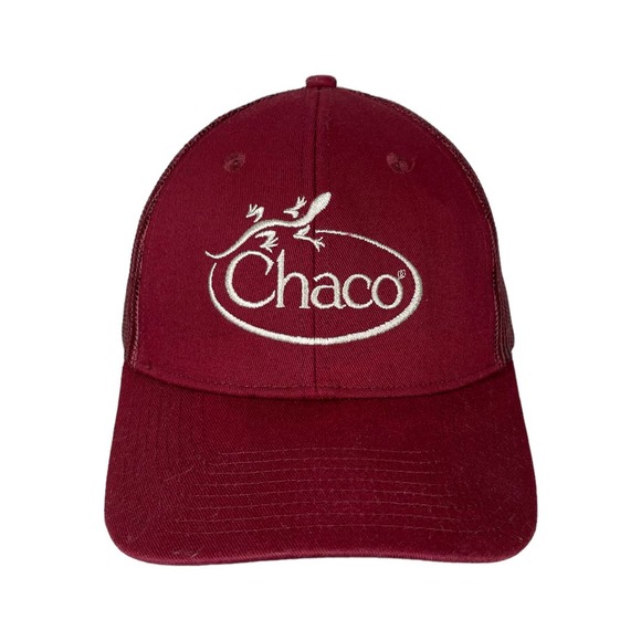 Chaco Other - Chaco Trucker Hat Adjustable Burgundy Embroidered Gorpcore Mesh Unisex Outdoors